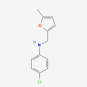 4-Chloro-N-[(5-methylfuran-2-YL)methyl]aniline