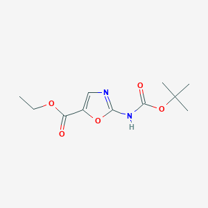 B1328583 Ethyl 2-(T-butoxycarbonylamino)oxazole-5-carboxylate CAS No. 941294-50-4
