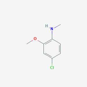 molecular formula C8H10ClNO B1328584 4-氯-2-甲氧基-N-甲基苯胺 CAS No. 35122-79-3