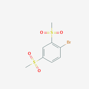 molecular formula C8H9BrO4S2 B1328585 2,4-双(甲磺酰基)-1-溴苯 CAS No. 1000018-15-4
