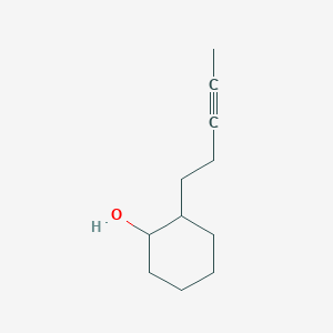 2-(Pent-3-yn-1-yl)cyclohexan-1-ol