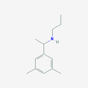 molecular formula C13H21N B13285896 [1-(3,5-Dimethylphenyl)ethyl](propyl)amine 