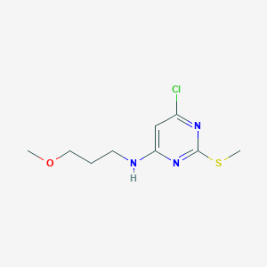 molecular formula C9H14ClN3OS B1328590 4-Chloro-6-(3-Methoxypropylamino)-2-methylthiopyrimidine CAS No. 951884-56-3