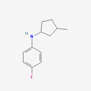 4-fluoro-N-(3-methylcyclopentyl)aniline