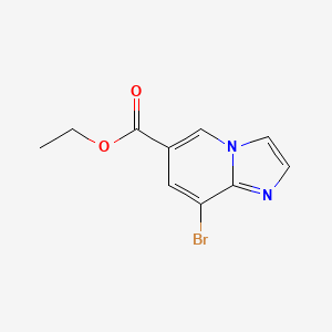 molecular formula C10H9BrN2O2 B1328592 Ethyl 8-bromoimidazo[1,2-a]pyridine-6-carboxylate CAS No. 957103-97-8