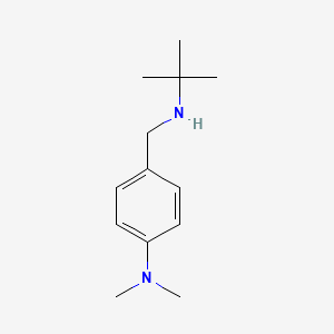 molecular formula C13H22N2 B13285928 4-[(tert-butylamino)methyl]-N,N-dimethylaniline 