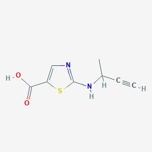 2-[(But-3-yn-2-yl)amino]-1,3-thiazole-5-carboxylic acid