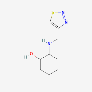 2-[(1,2,3-Thiadiazol-4-ylmethyl)amino]cyclohexan-1-ol