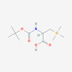 2-{[(Tert-butoxy)carbonyl]amino}-3-(trimethylsilyl)propanoic acid