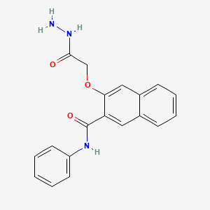 molecular formula C19H17N3O3 B1328599 3-(2-肼基-2-氧代乙氧基)-N-苯基-2-萘酰胺 CAS No. 1020241-65-9