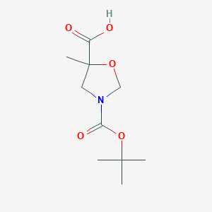 3-[(tert-Butoxy)carbonyl]-5-methyl-1,3-oxazolidine-5-carboxylic acid