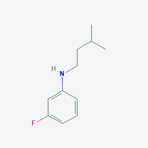 3-fluoro-N-(3-methylbutyl)aniline