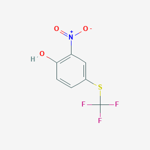 molecular formula C7H4F3NO3S B1328604 2-Nitro-4-[(Trifluormethyl)thio]phenol CAS No. 933673-33-7