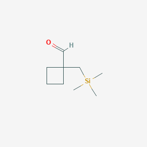 1-[(Trimethylsilyl)methyl]cyclobutane-1-carbaldehyde