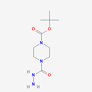 molecular formula C10H20N4O3 B1328605 叔丁基 4-(肼基羰基)哌嗪-1-甲酸酯 CAS No. 874842-90-7