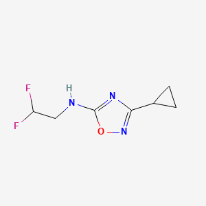 3-Cyclopropyl-N-(2,2-difluoroethyl)-1,2,4-oxadiazol-5-amine