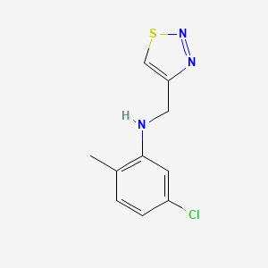 5-Chloro-2-methyl-N-(1,2,3-thiadiazol-4-ylmethyl)aniline