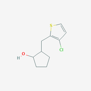 2-[(3-Chlorothiophen-2-yl)methyl]cyclopentan-1-ol