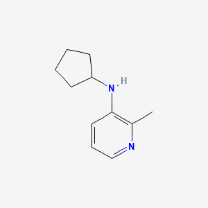 molecular formula C11H16N2 B13286175 N-cyclopentyl-2-methylpyridin-3-amine 