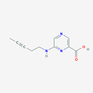 6-[(Pent-3-yn-1-yl)amino]pyrazine-2-carboxylic acid