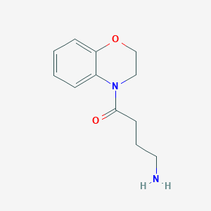 4-Amino-1-(3,4-dihydro-2H-1,4-benzoxazin-4-yl)butan-1-one