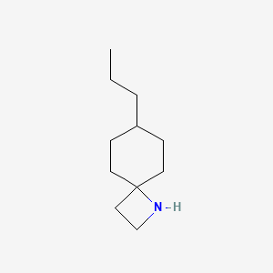 molecular formula C11H21N B13286198 7-Propyl-1-azaspiro[3.5]nonane 