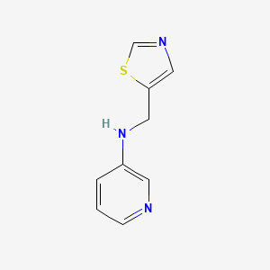 molecular formula C9H9N3S B13286240 n-(Thiazol-5-ylmethyl)pyridin-3-amine 