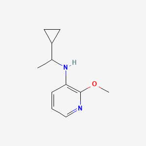 molecular formula C11H16N2O B13286256 N-(1-cyclopropylethyl)-2-methoxypyridin-3-amine 