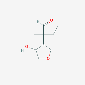 2-(4-Hydroxyoxolan-3-yl)-2-methylbutanal