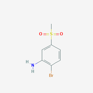 B1328628 2-Bromo-5-(methylsulphonyl)aniline CAS No. 942474-24-0