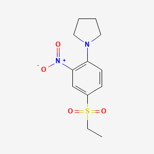 B1328632 1-[4-(Ethylsulfonyl)-2-nitrophenyl]pyrrolidine CAS No. 942474-31-9