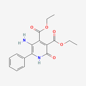 Diethyl 5-amino-2-oxo-6-phenyl-1,2-dihydropyridine-3,4-dicarboxylate