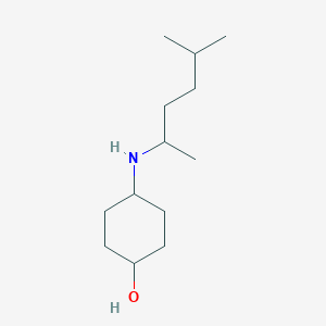 4-[(5-Methylhexan-2-YL)amino]cyclohexan-1-OL