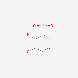 molecular formula C8H9FO3S B1328634 2-氟-3-(甲基磺酰基)苯甲醚 CAS No. 942474-33-1
