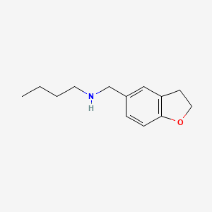 molecular formula C13H19NO B13286342 Butyl(2,3-dihydro-1-benzofuran-5-ylmethyl)amine 