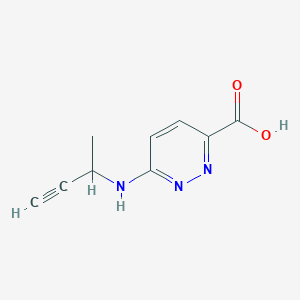 6-[(But-3-yn-2-yl)amino]pyridazine-3-carboxylic acid