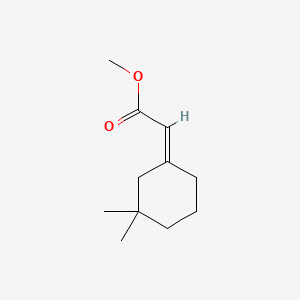 molecular formula C11H18O2 B13286454 Acetic acid, (3,3-dimethylcyclohexylidene)-, methyl ester, (2Z)- CAS No. 30346-23-7