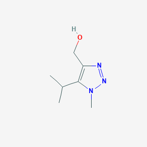 molecular formula C7H13N3O B13286472 [1-Methyl-5-(propan-2-yl)-1H-1,2,3-triazol-4-yl]methanol 