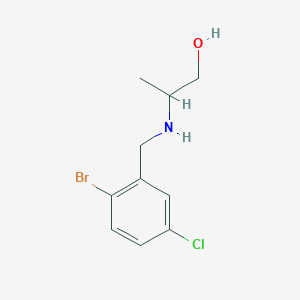 2-{[(2-Bromo-5-chlorophenyl)methyl]amino}propan-1-ol