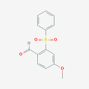 B1328649 2-(Phenylsulphonyl)-4-methoxybenzaldehyde CAS No. 942474-72-8