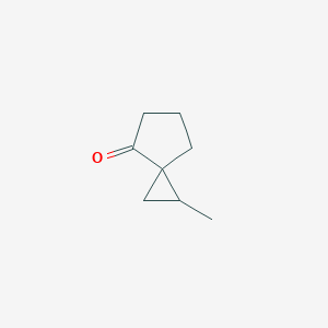 molecular formula C8H12O B13286513 1-Methylspiro[2.4]heptan-4-one 