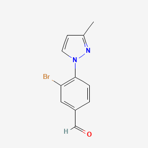 3-Bromo-4-(3-methyl-1H-pyrazol-1-yl)benzaldehyde