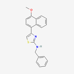 N-benzyl-4-(4-methoxynaphthalen-1-yl)-1,3-thiazol-2-amine