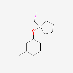 1-{[1-(Iodomethyl)cyclopentyl]oxy}-3-methylcyclohexane