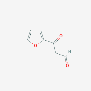 molecular formula C7H6O3 B13286573 3-(Furan-2-yl)-3-oxopropanal 