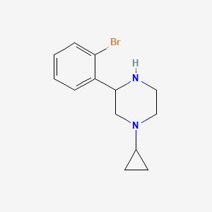 3-(2-Bromophenyl)-1-cyclopropylpiperazine