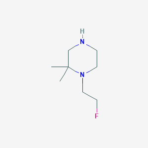 1-(2-Fluoroethyl)-2,2-dimethylpiperazine