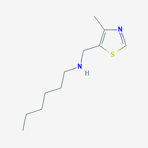 Hexyl[(4-methyl-1,3-thiazol-5-yl)methyl]amine