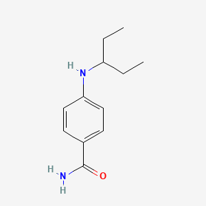 4-[(Pentan-3-yl)amino]benzamide