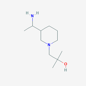 1-[3-(1-Aminoethyl)piperidin-1-yl]-2-methylpropan-2-ol